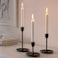 Candlestick Set Of 3 Black