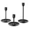 Candlestick Set Of 3 Black