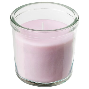Scented Candle In Glass Jasmine/Pink 20 Hr