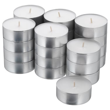Unscented Candle In Metal Cup/24 Pack