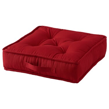 Floor Cushion Red 45X45X10 Cm