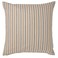 Cushion Cover Beige White/Stripe Pattern 50X50 Cm