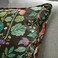 Cushion Cover Black-Green Multicolour/Floral Pattern 50X50 Cm
