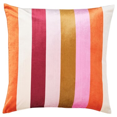 Cushion Cover Pink/Striped 50X50 Cm