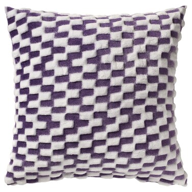 Cushion Cover Purple/Patterned 50X50 Cm