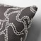 Cushion Cover Anthracite/Off-White 50X50 Cm