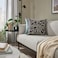 Cushion Cover Anthracite/Off-White 50X50 Cm