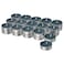 Scented Tealight Vetiver &amp; Geranium/Black-Turquoise 3.5 Hr/30 Pack