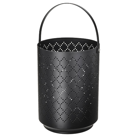 Lantern For Block Candle Black 22 Cm