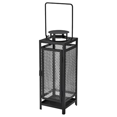 Lantern For Pillar Candle In/Outdoor Anthracite 34 Cm