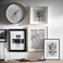 Wall Clock Ash Veneer/Light Grey 42 Cm/20 Pack
