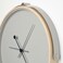 Wall Clock Ash Veneer/Light Grey 42 Cm/20 Pack