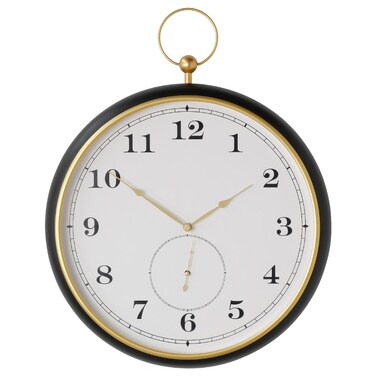 Wall Clock Black 46 Cm/20 Pack