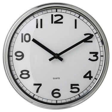 Wall Clock Stainless Steel 32 Cm/20 Pack