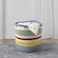Storage Bag Braided from soft cotton with colourful stripes 30cm