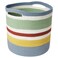 Storage Bag Braided from soft cotton with colourful stripes 30cm