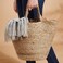 Hanging Basket Basket Is Braided In Jute By Skilled Craftspeople