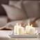 Unscented Block Candle Natural 8cm