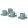 Cup With Saucer Matt/Light Turquoise 7cl