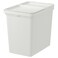 Bin With Lid Light Grey 22 L