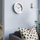 Wallclock No Disturbing Ticking Sounds Silver-Colour 28cm