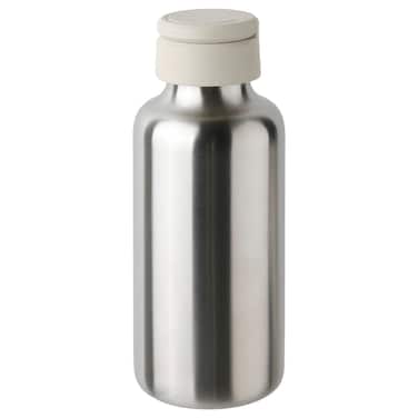Water Bottle Stainless Steel/Beige 0.5 L