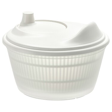 Salad Spinner Easily Dry Your Wet Salad In The Kitchen Sink White