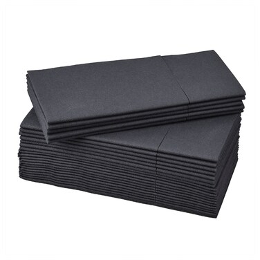 Paper Napkin Black 38X38cm