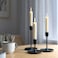 Candlestick Give Both An Atmospheric Light Set Of 3 Black
