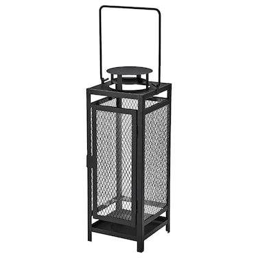 Lantern For Pillar Candle In/Outdoor Anthracite 34cm