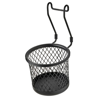 Container Cooking Utensils Close At Hand Can Be Hung Black/Mesh 14X16cm