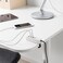 Usb Charger Withclamp White