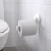 Toilet Roll Holder With Suction Cup White