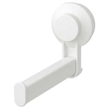 Toilet Roll Holder With Suction Cup White