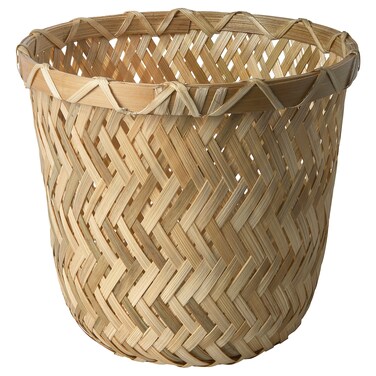 Plant Pot Handmade Skilled Craftspeople Bamboo 12cm