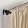 Curtain Rod Black 210-385cm