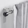 Curtain Rod Silver-Colour 210-385cm