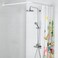 Shower Curtain Rod Shower Curtain Rod Can Be Installed In A U Shape White