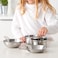 5-Piece Toy Cookware Set Stainless Steel Colour