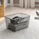 Mesh Storage Box Dark Grey 42X30X23cm