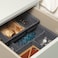 Tray Dark Storage Space Efficiently By Stacking Trays Grey 40X30cm