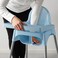 Highchair With Tray Light Blue/Silver-Colour