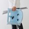 Highchair With Tray Light Blue/Silver-Colour