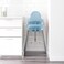 Highchair With Tray Light Blue/Silver-Colour