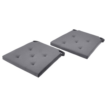 Chair Pad Grey 42/35X40X4cm