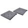 Chair Pad Grey 42/35X40X4cm