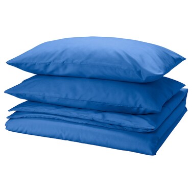 Duvet Cover And 2 Pillowcases Blue 240X220/50X80cm