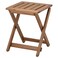 Stool Outdoor Foldable/Light Brown Stained 37X45cm