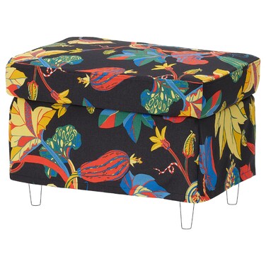 Slipcover For Footstool Stigsbo Multicolour/Black