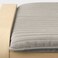 Footstool Birch Veneer/Knisa Light Beige
